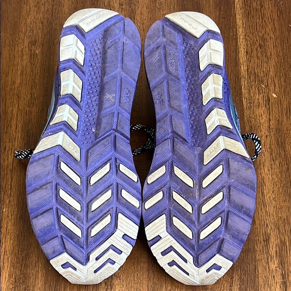 Saucony Kinvara 7 Purple Turquoise Running Shoes  Everun Flexshell Women’s SZ 12 - Picture 12 of 14
